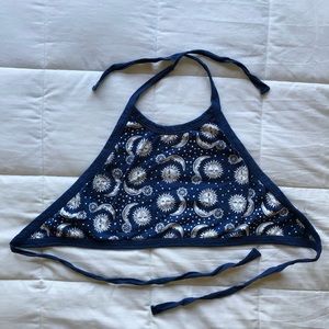 Sun and Moon Navy Halter Top
